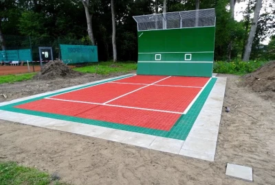 Übungen auf dem Tennisbelag, optimales Rhythmusgefühl,  Übungen vor der Tenniswand, 