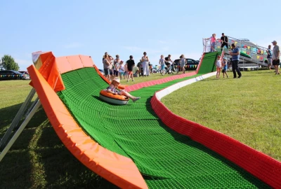 umweltfreundliches Sportevent, Kunststoffbelag für TUBING RIDES Bahnen, Eventgebiete,